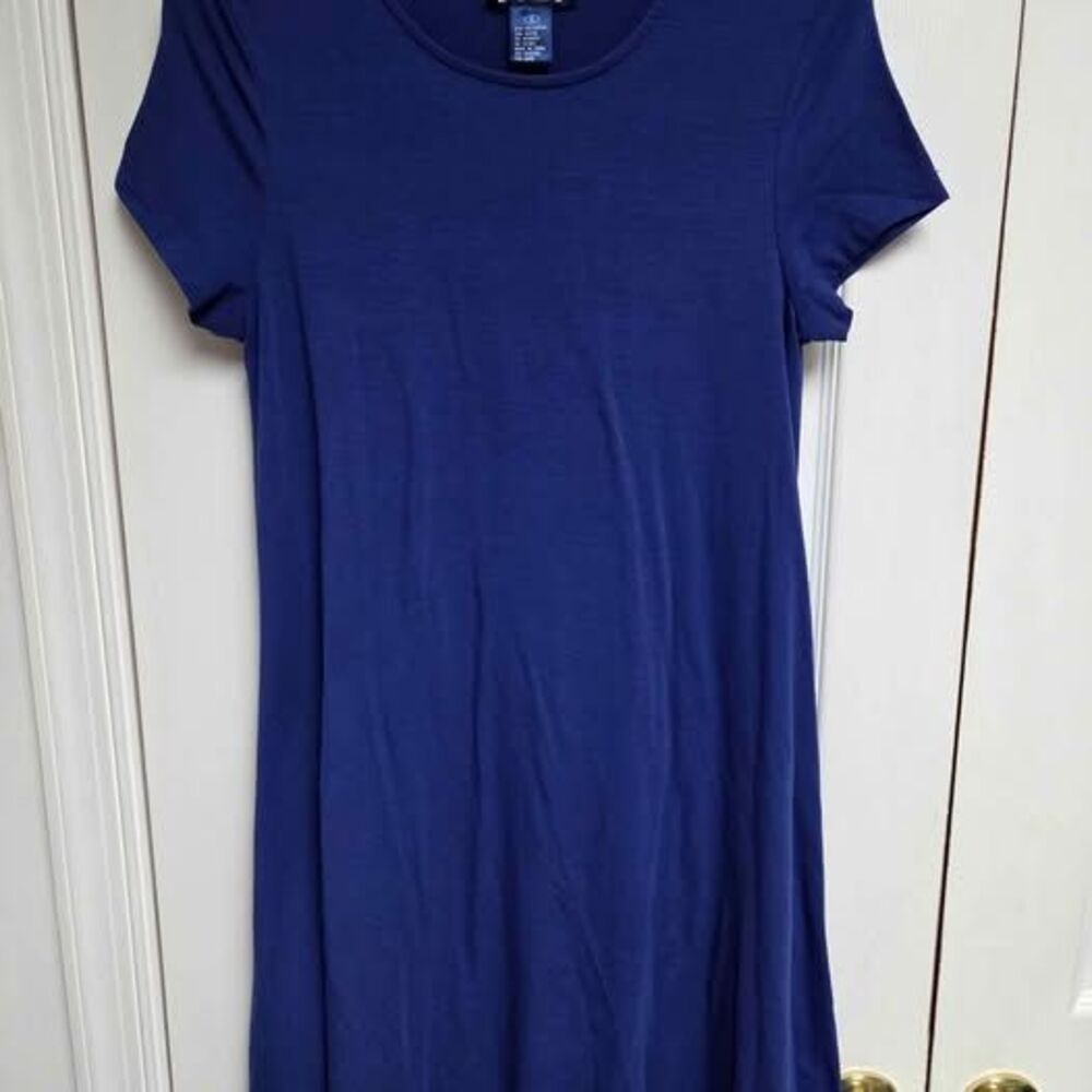 Architect womens small royal blue short sleeve dress